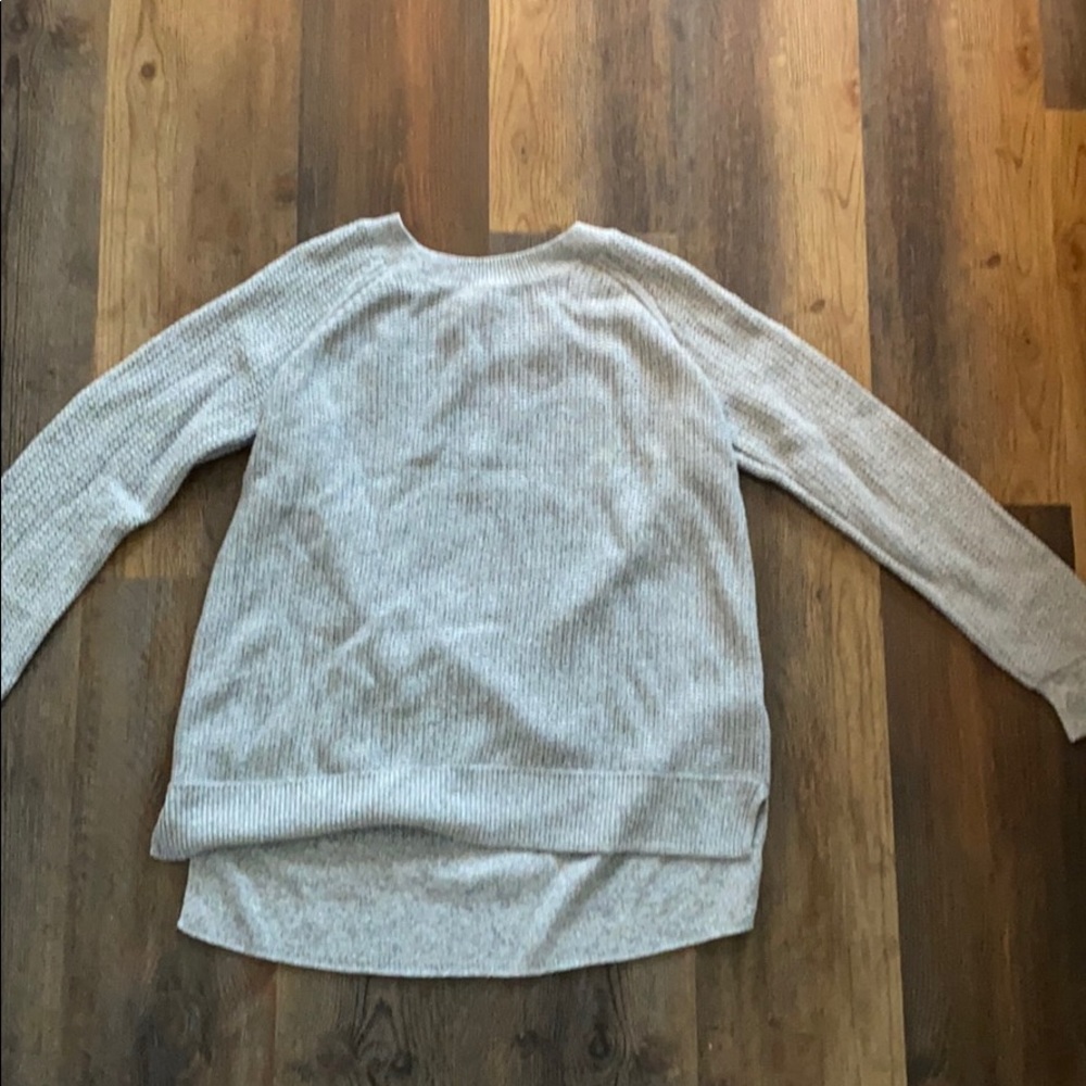 grey sweater